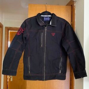 Cowboy Hardware Canvas Duck Black Jacket XL Western Rodeo Utility Workwear Gorp